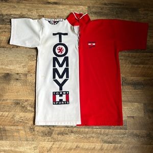 Tommy sport zip up shirt